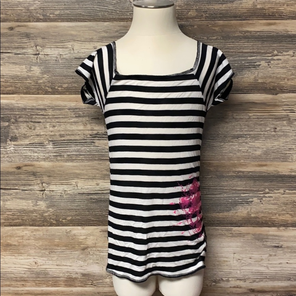 Ready Steady Go Lil Skull Stripe Tunic NWT